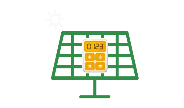 A solar-powered calculator