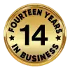 fourteen years in business icon