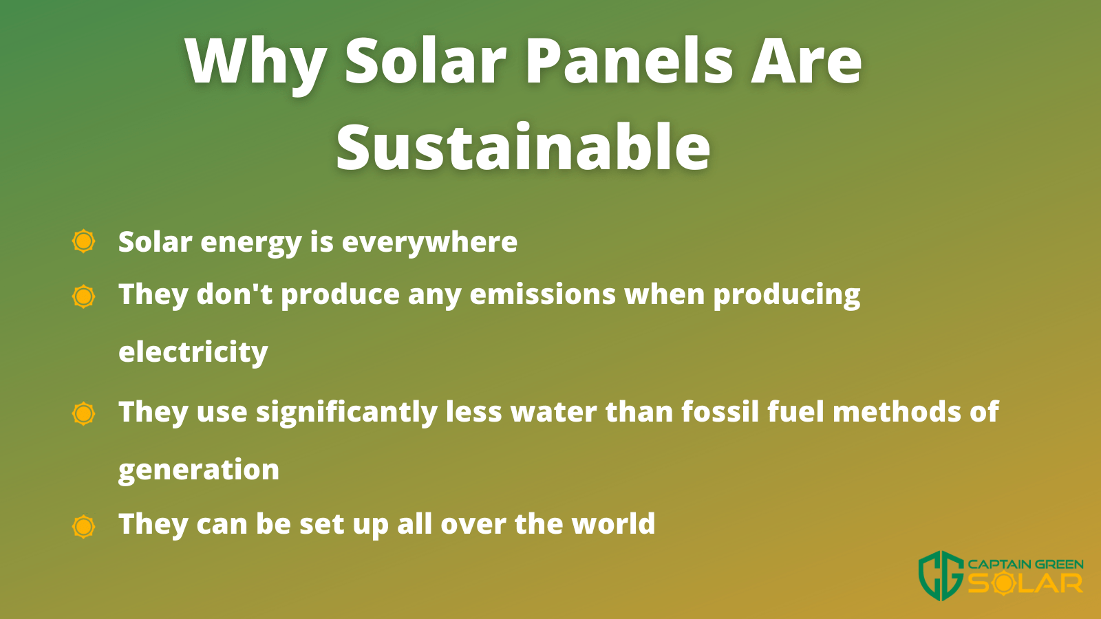 Are Solar Panels Sustainable