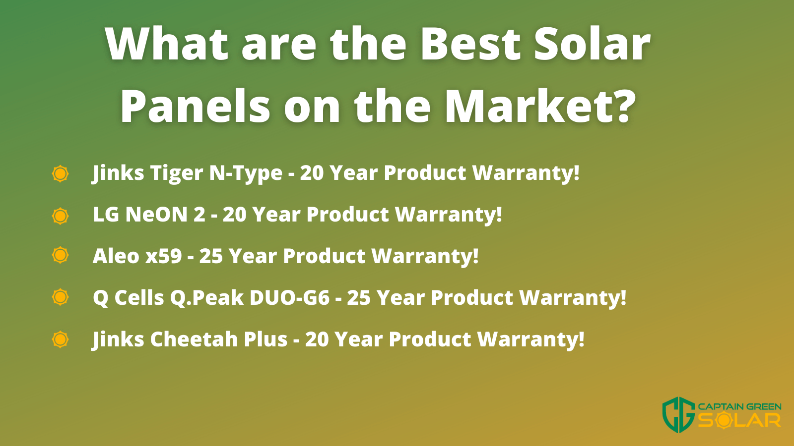 best options for solar panels